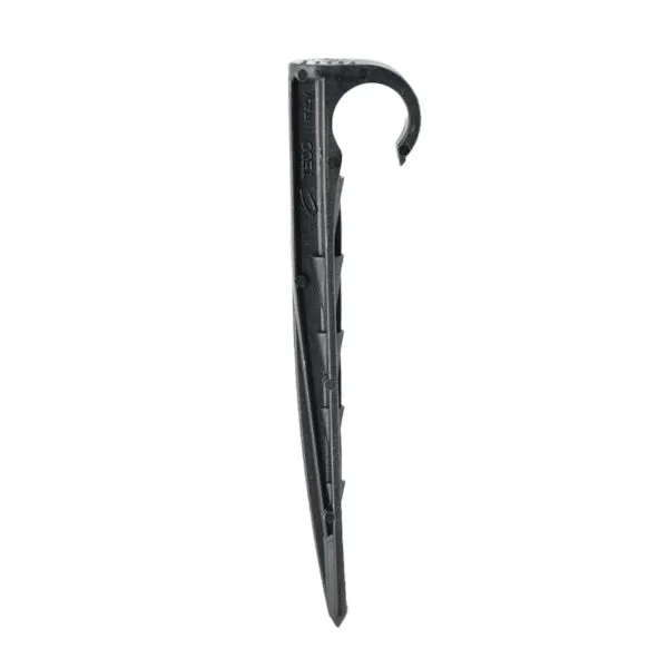 Crampon de sol noir pour PE de diamètre 16 à 20 mm