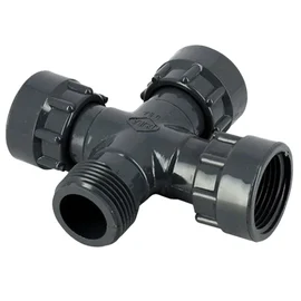 [32210279] Croix union PVC DURA - F/F/F/M - 1"